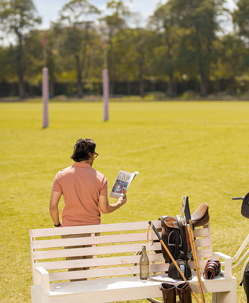 Peach Interlock POLO