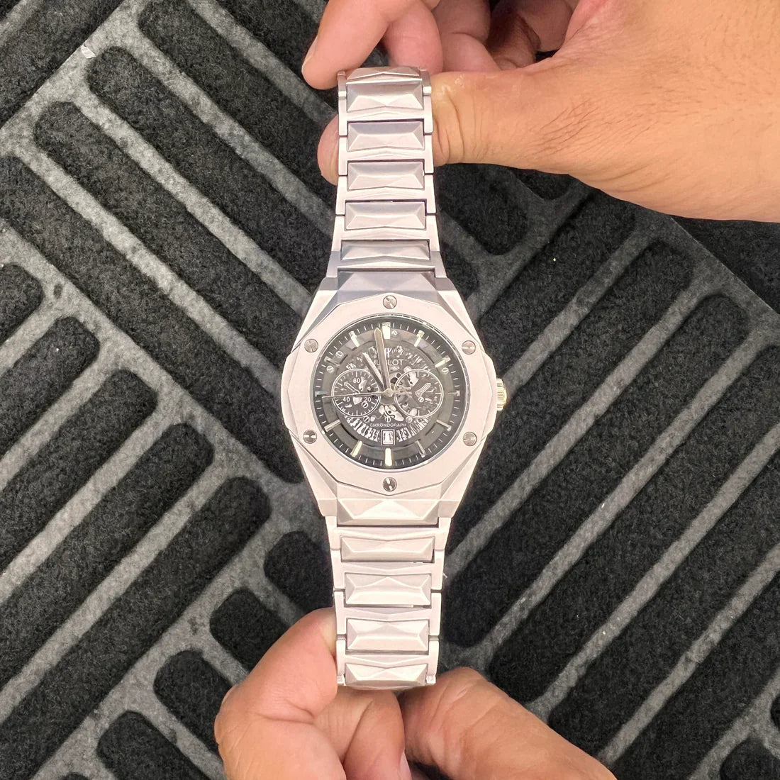 Hublot Classic Fusion - Chronograph - Silver Black