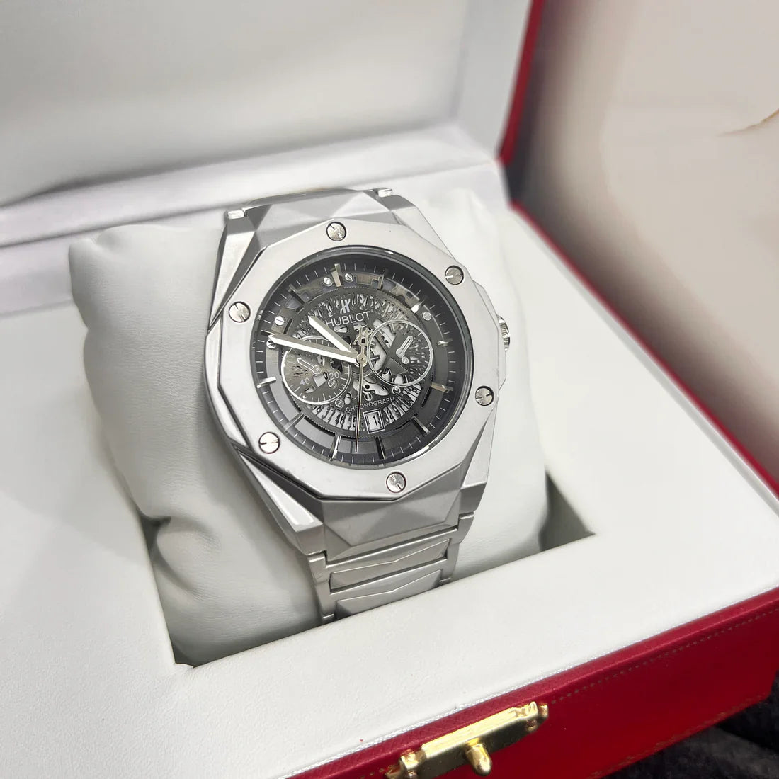 Hublot Classic Fusion - Chronograph - Silver Black