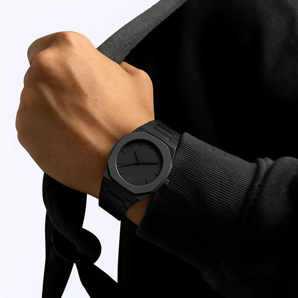 Black Arabic Aura Watch Full Mat Black