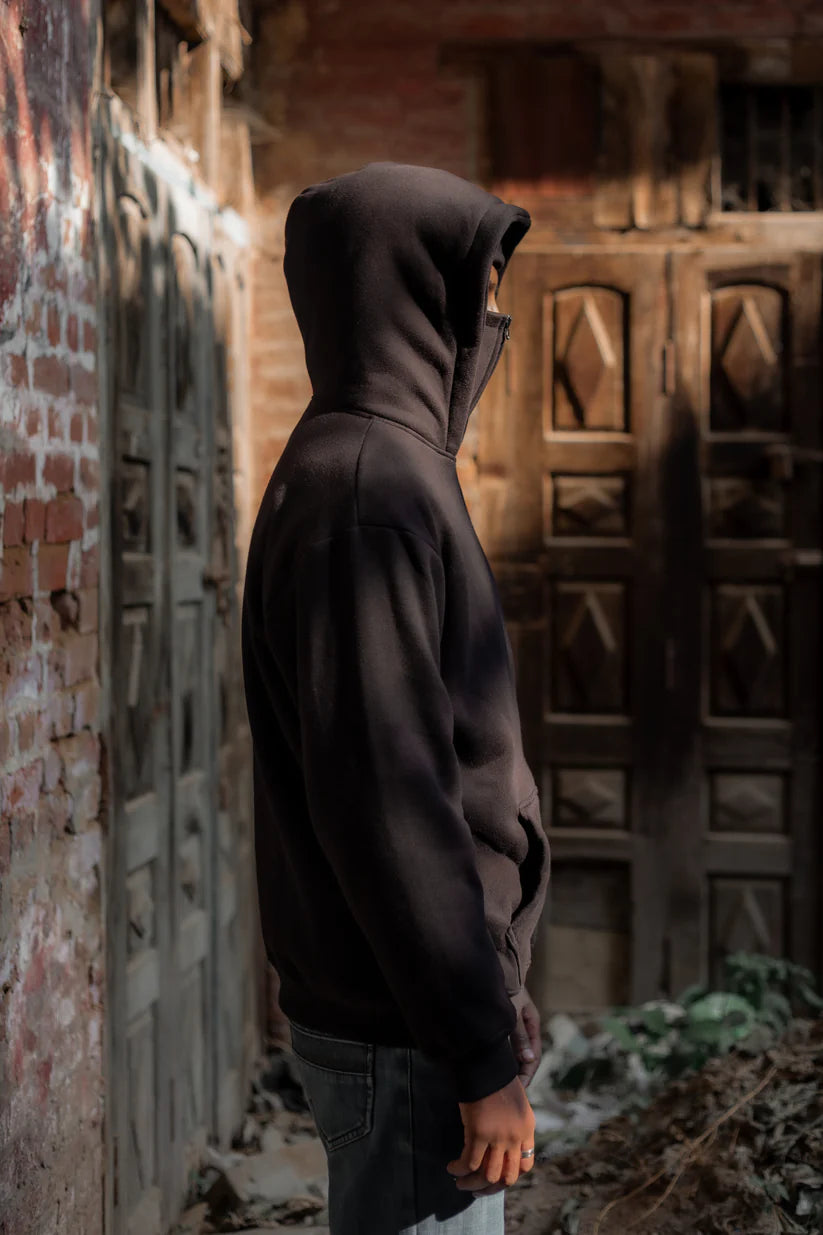 Balaclava Ninja Zipper Hoodie Jacket