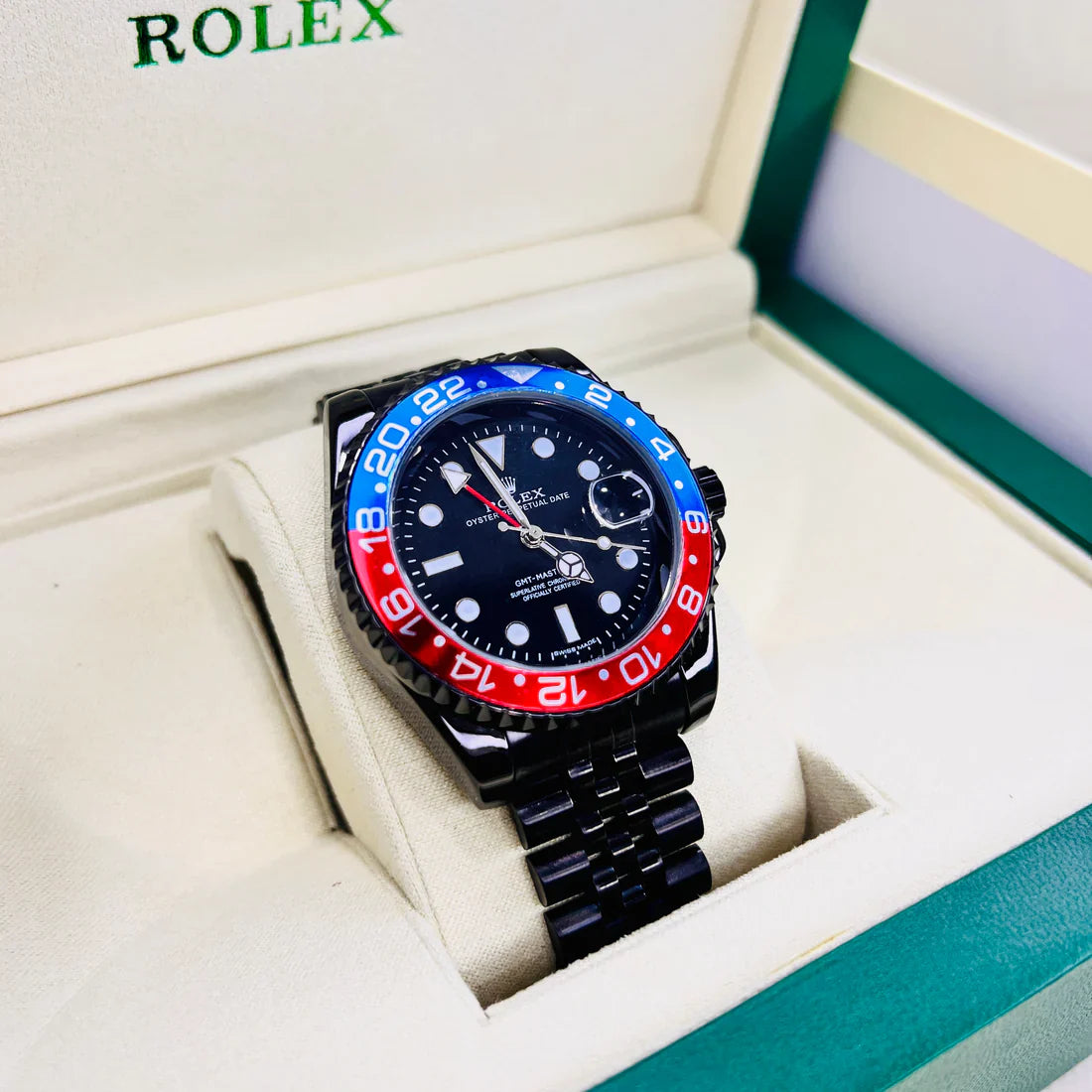Rolex GMT Master Pepsi Full Black